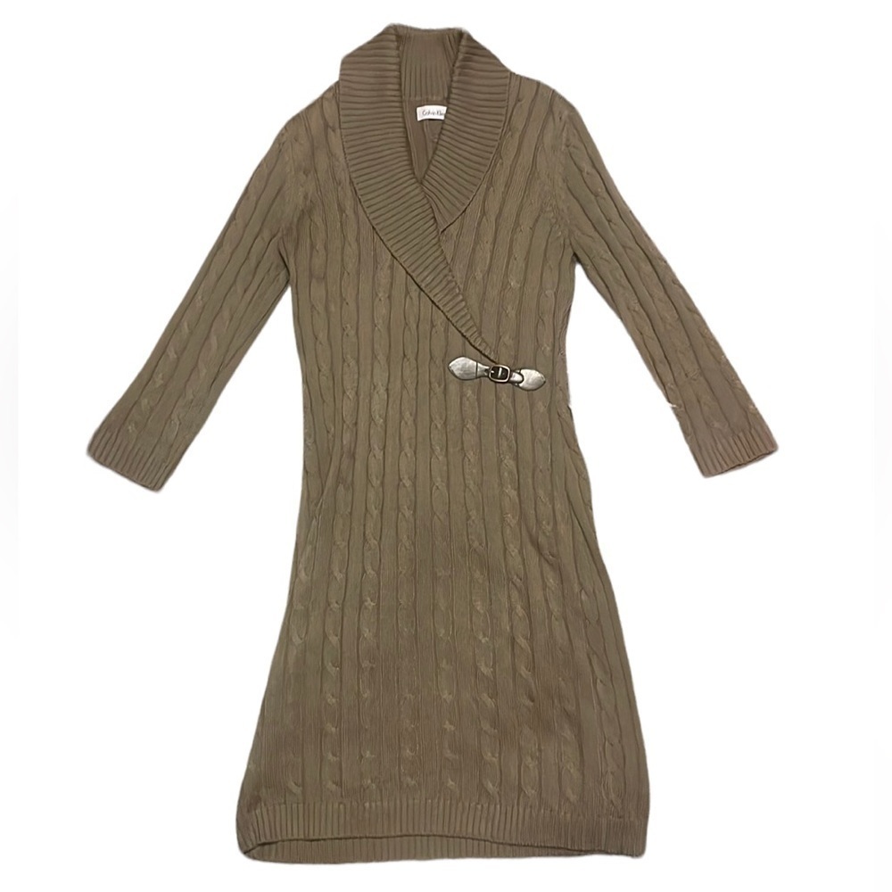 CALVIN Klein Long Sleeve Sweater Dress sz Small